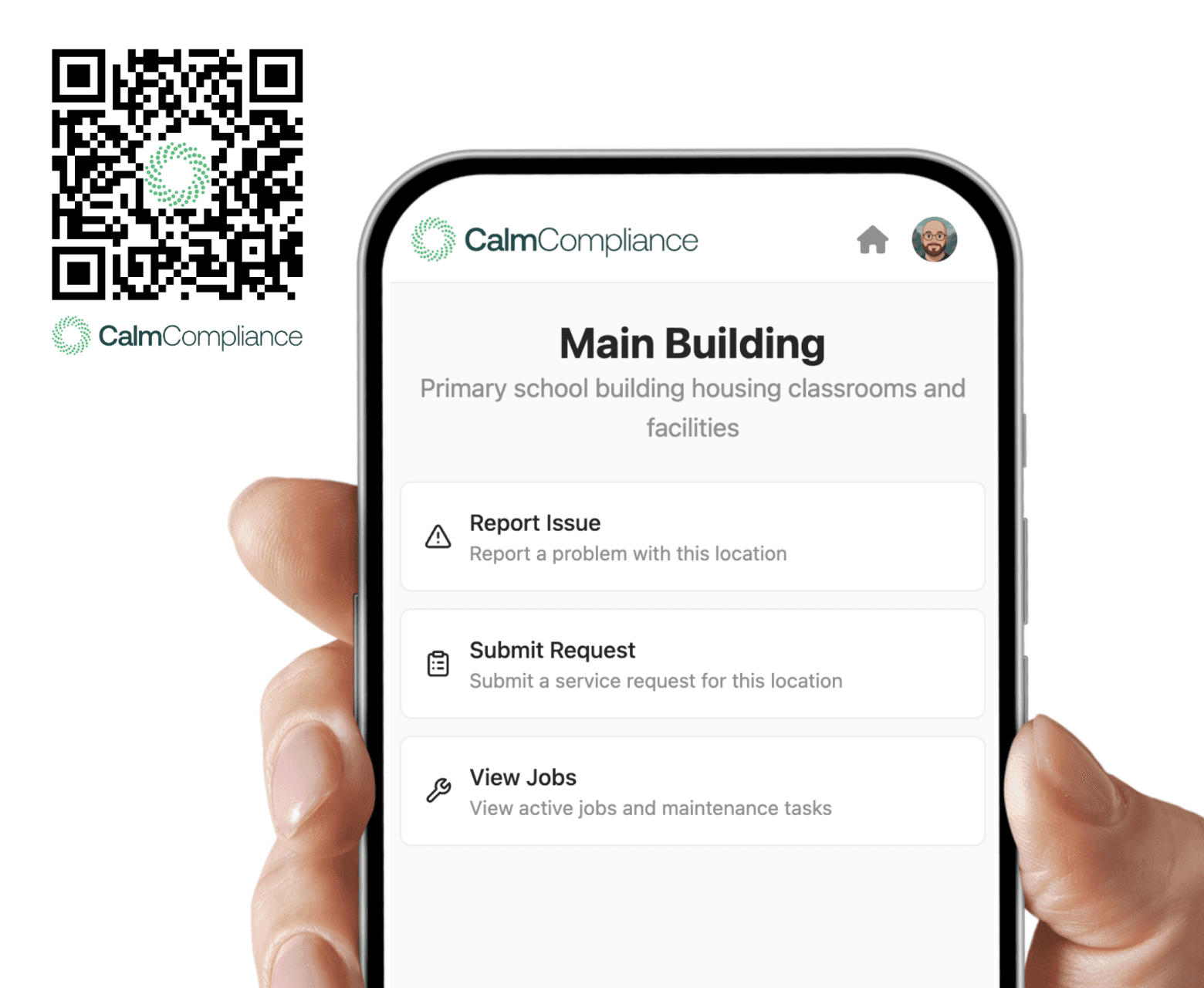 QR code scanning interface showing physical-digital integration